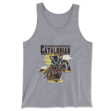 The Catalorian Men/Unisex Tank in Athletic Heather color